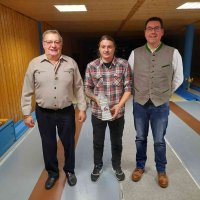 Ehrung fuer 200. Punktspiele fuer Christian Spiegel